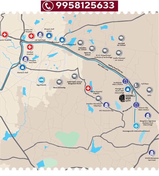 Godrej MSR City Location Map